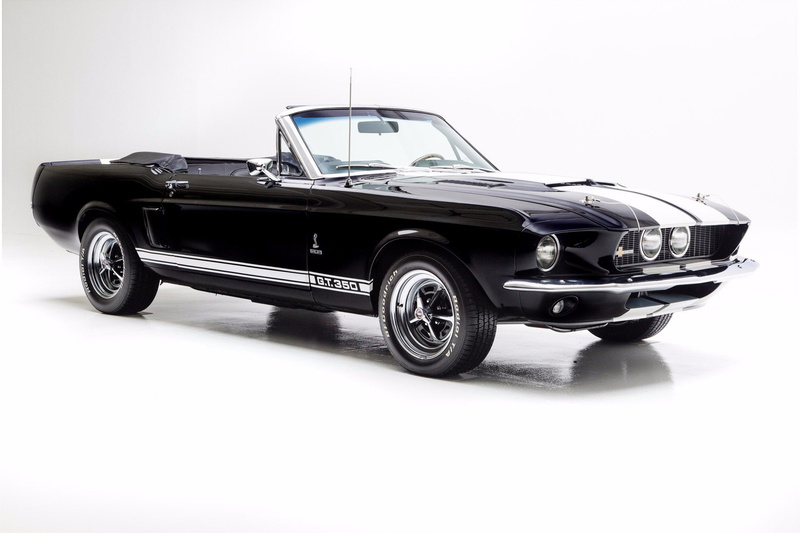 shelby, ford, mustang, 1967, gt350, cars, black, convertible, 1080P