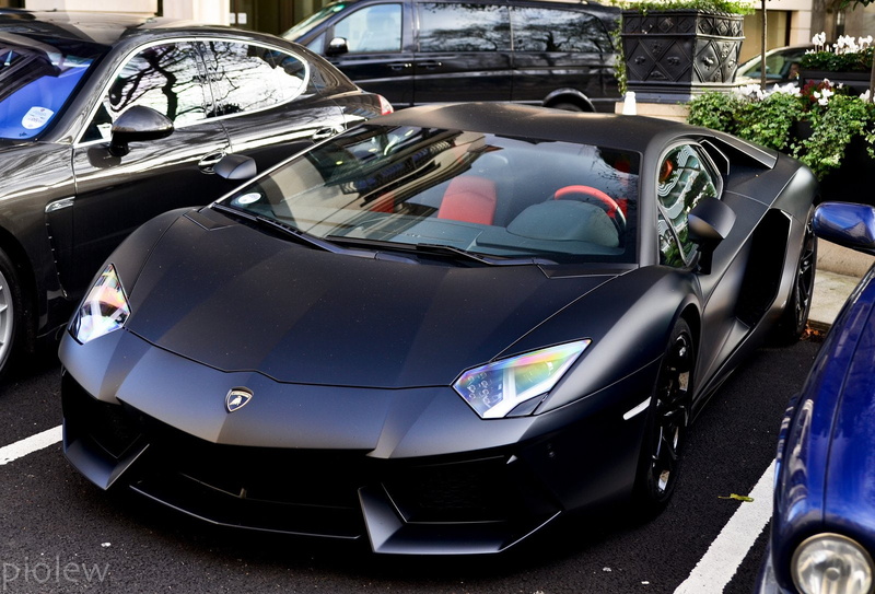 black, supercars, tuning, aventador, 720P, lamborghini, matt, wrapping, lp700