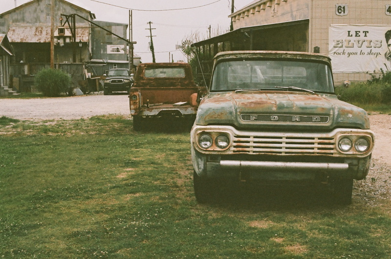 rust, field, compact car, junkyard, vintage, ruined, old, vintage car, grass, day, built structure, truck, abandoned, outdoors, vehicle, run-down, deterioration
