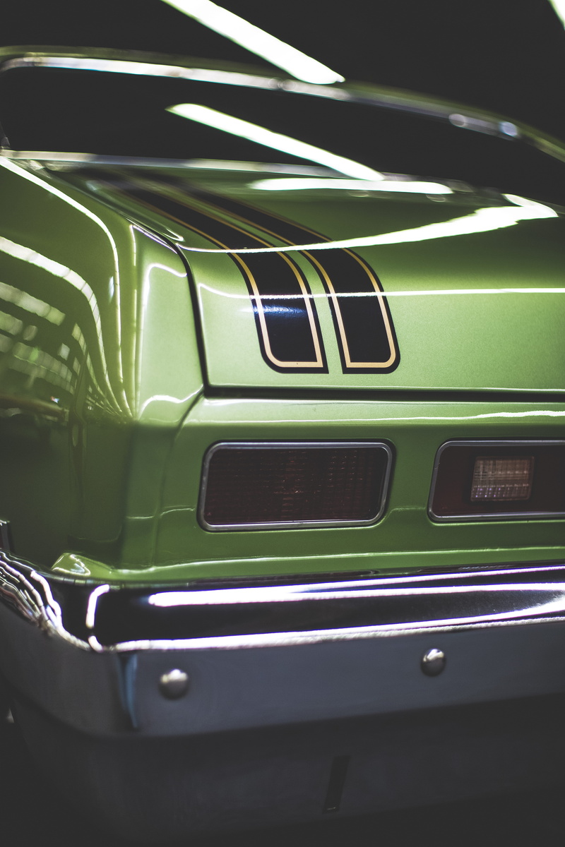 transportation system, lights, mode of transportation, big block, retro, motor vehicle, auto, bumper, Chevrolet Nova SS, vintage car, metal, green color