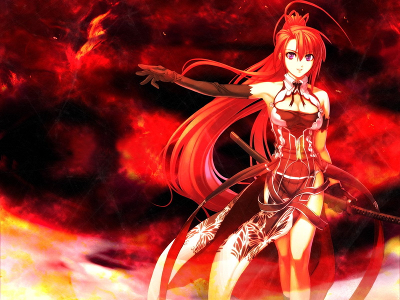 Girl, 720P, Fire, Nome Desa Personagen, Ignis Scientia, Nitro+, Anime, Jingai Makyō