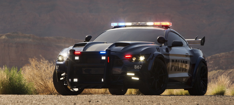 mustang, barricade, ford, 2017, 4K