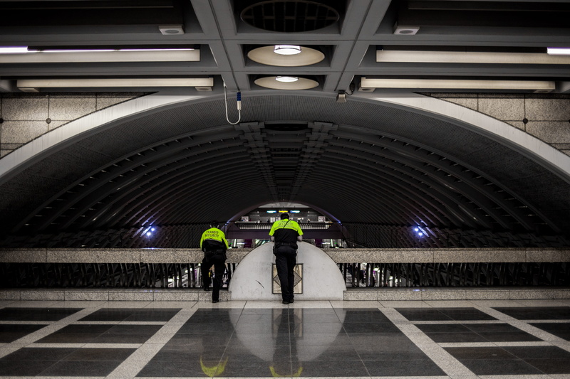 built structure, human, transportation, person, lighting equipment, asphalt, arch, full length, rail transportation, mode of transportation, subway station