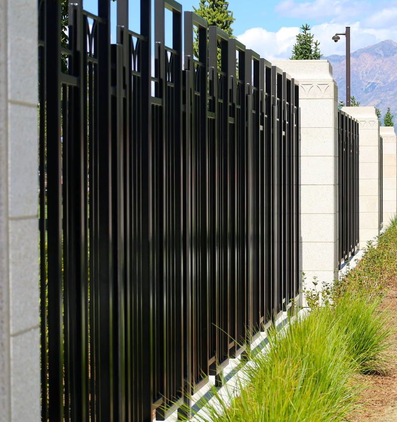 black color, gate, grass, barricade, day, barrier, wall, outdoors, plant, safety, protection, wall - building feature, building exterior, building, strong