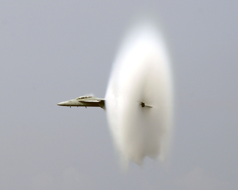 phenomenon, sonic, 2K, smoke - physical structure, flying, clouds, day, vapor trail, us navy, speed, motion, single object, air vehicle, sky, phenomena