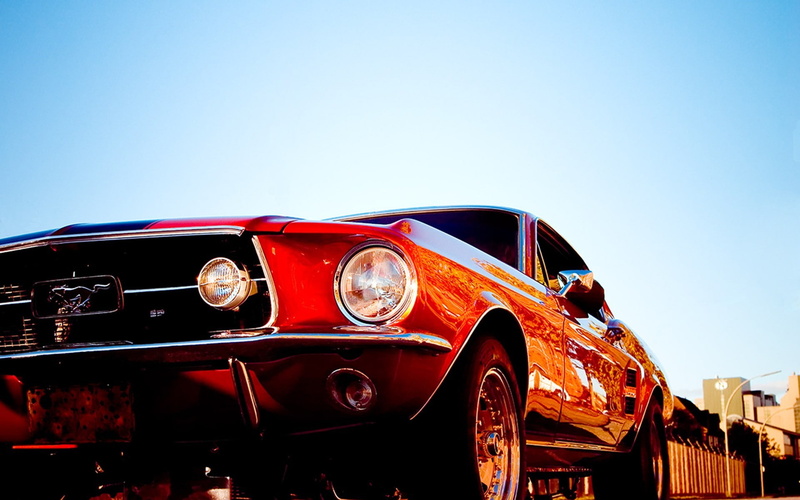 day, car, transportation, mode of transportation, 1080P, clear sky, sunlight, sky, public transportation, nature, old, no people, stationary, red, motor vehicle