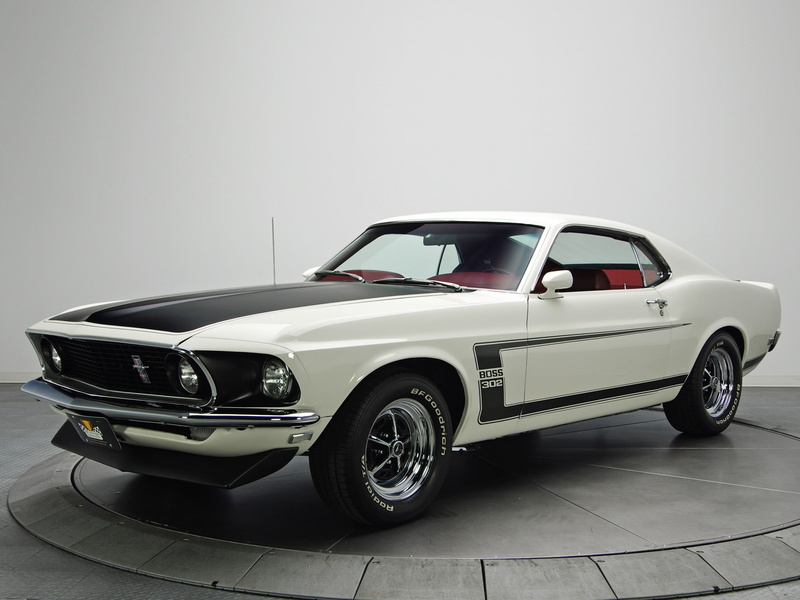 classic, Vehicle, ford mustang boss 1969, silver colored, retro styled, white, transportation, no people, wheel, studio shot, car, cars, racecar, indoors