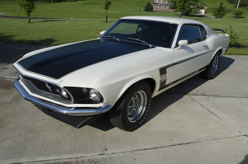 Ford Mustang, Car, 1080P, White Car, Muscle Car, 1969 Ford Mustang Boss, Ford Mustang Boss, Ford