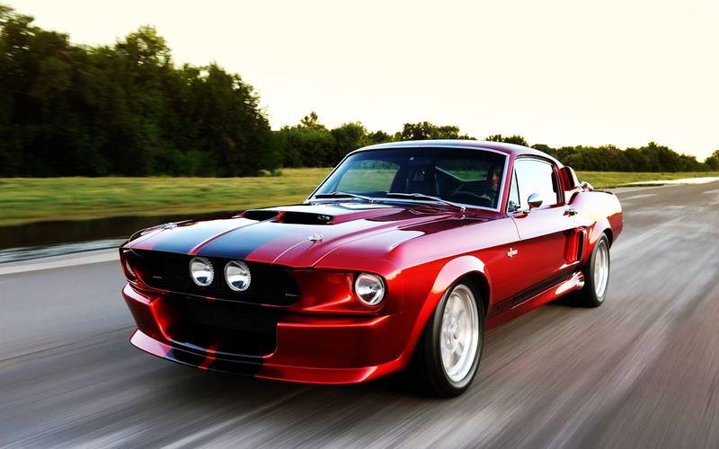 speed, red, coupe, gtcr, car, shelby, muscle car, 1080P, shelby gt
