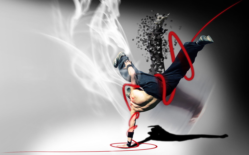 1080P, creative, man, dance, handstand, design, illustration, music
