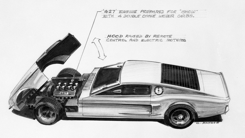 white background, 1966 ford mustang mach 1, vintage car, text, 1080P, stationary, western script, travel, nostalgia, land vehicle, mode of transportation