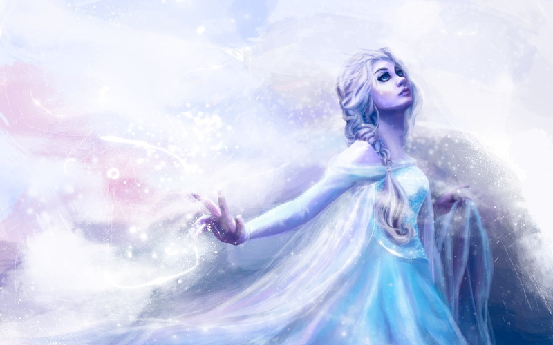 females, beauty, portrait, women, artwork, dress, beautiful woman, young adult, emotion, water, nature, fantasy, hair, one person, fashion, Frozen (movie)