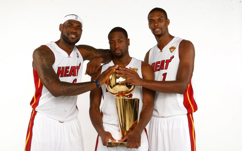 chris, bosh, wade, heat, dwyane, lebron, james, miami, nba, 1080P