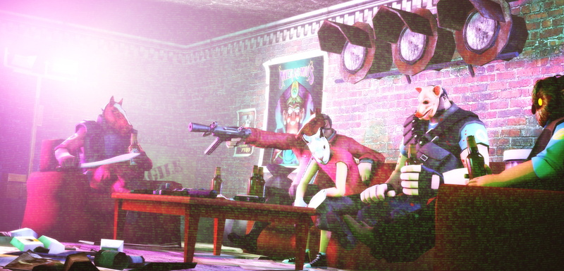 standing, TF2, indoors, brown, arts culture and entertainment, coffee, music, Hotline Miami, 2K, group of people, men, women, people, young adult, performance