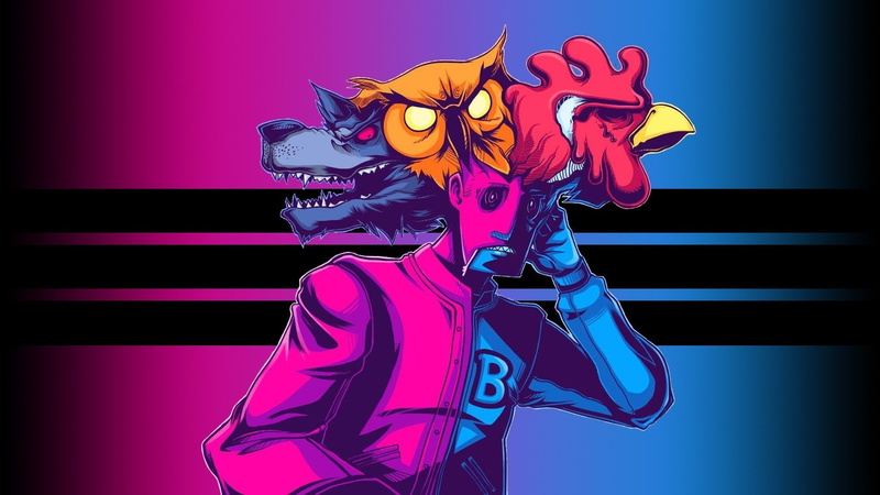 video games, digital art, 1080P, Hotline Miami, mask