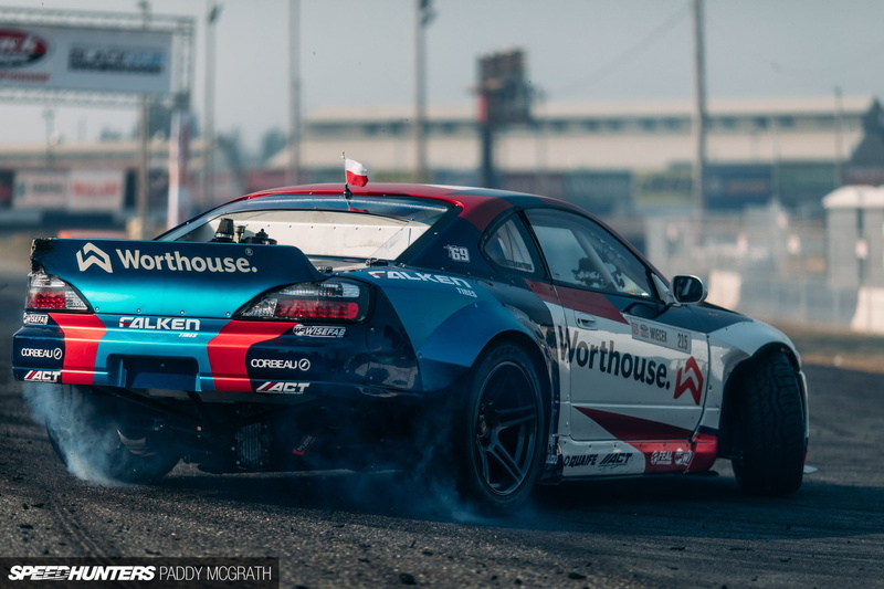 Larry Chen, Formula Drift, rear view, 1080P, Nissan, Silvia, S15