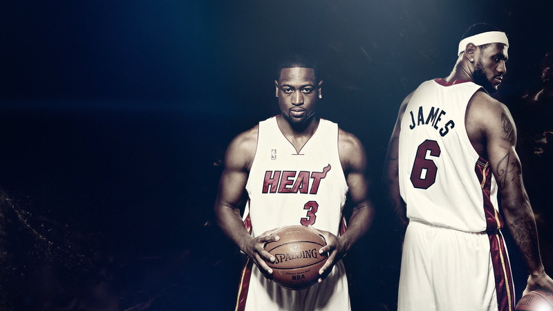 spalding, wade, dwyane, heat, 1080P, basketball, james, miami, nba, lebron