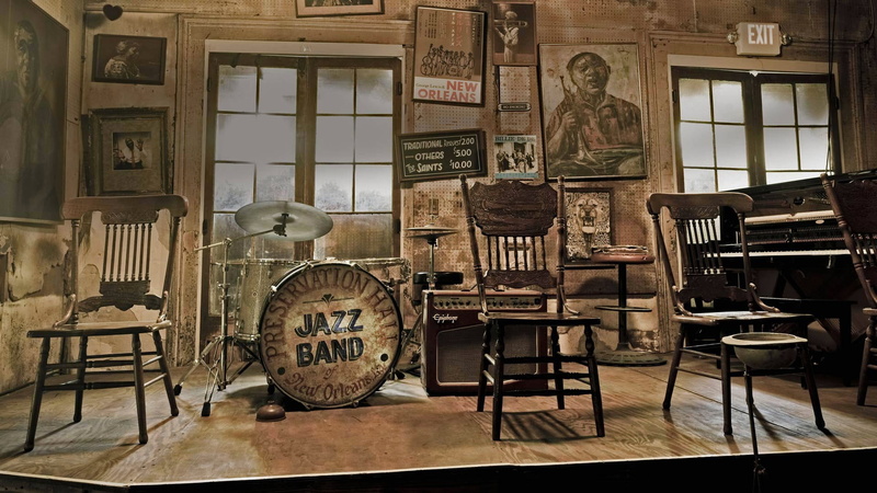 jazz, Preserves Hall, 1080P, New Orleans, USA, interior