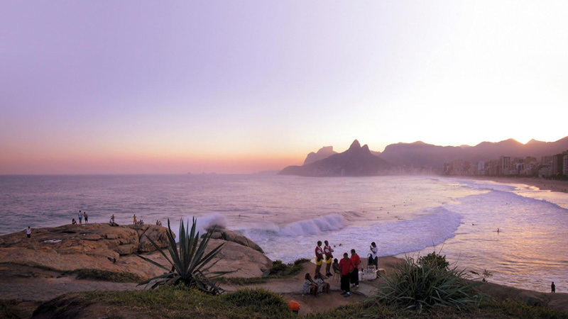 sunset, nature and landscapes, city, party, beach, 1080P, rio