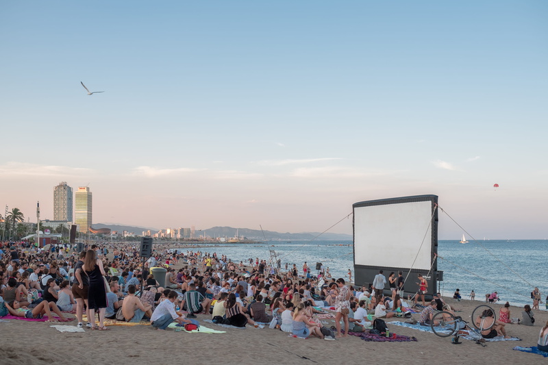 party, city, sunset, real people, nature, mediterranean, sky, sea, outdoors, horizon, land, adult, large group of people, group of people, towers, people