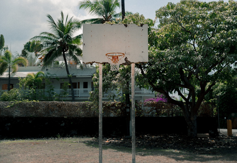 no People, old school, outdoors, architecture, travel, activity, rim, outdoor, sign, outdoor court, nature, object, tree, backboard, hoop, 5K, ball, court
