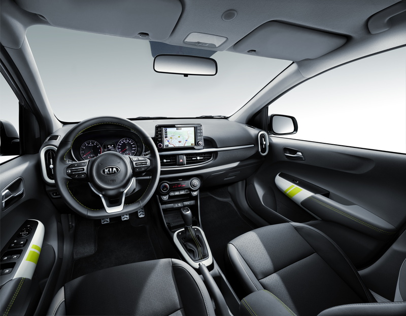 control, luxury, vehicle interior, indoors, mode of transportation, Kia Picanto X-Line, transportation, 8K, control panel, 8k, car interior, gearshift