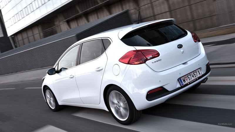 vehicle, Kia, white cars, Kia Ceed, 1080P
