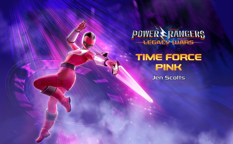 clock, Power Rangers, nWay, 1080P, weapon, Jen Scotts, Power Rangers: Legacy Wars, Time Force, pink, game