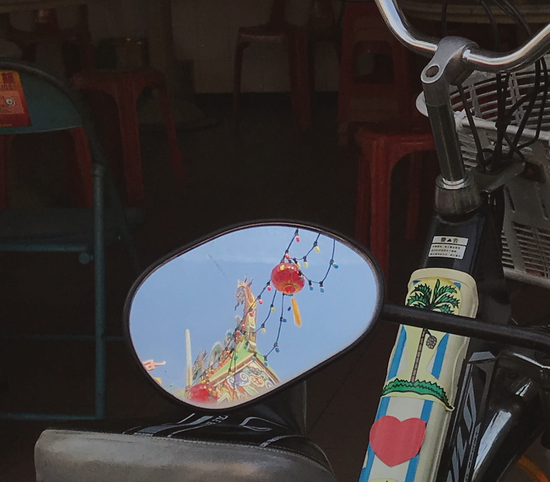 built structure, cake, 2K, reflection, high angle view, no people, furniture, food, lantern, architecture, vehicle, representation, transportation, human representation