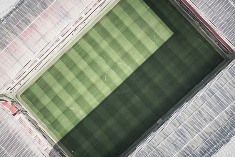 business, shopping mall, green, empty, abstract, architecture, mode of transportation, flooring, 4K, industry, soccer field, soccer stadium, transportation