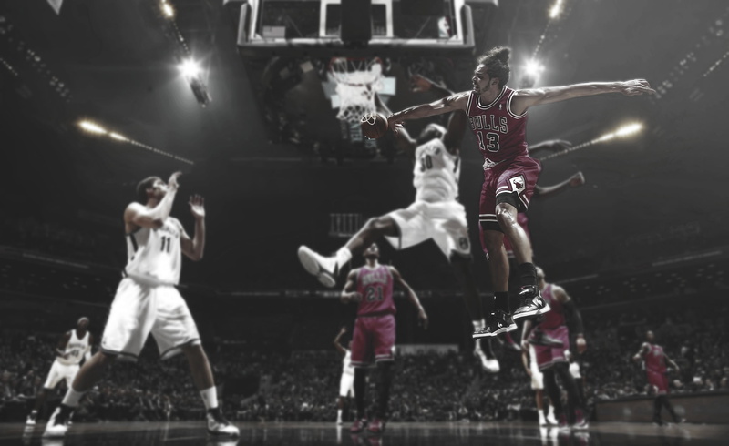 ball, effort, competition, basketball, edit, jersey, night, sports clothing, white, men, jumping, determination, full length, stadium, sports, shirts, people