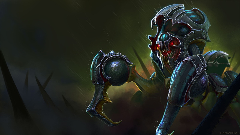 carapace, mana, burrow, burn, 1080P, vendetta, art, hero, impale, abilities, nyx, dota, mobile, tablet, unburrow, assassin, spiked, phones