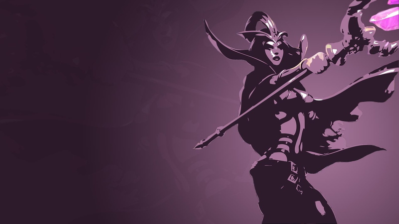 singer, LeBlanc (League of Legends), standing, video games, singing, studio shot, minimalism, women, staff, video game girls, young adult, side view, indoors