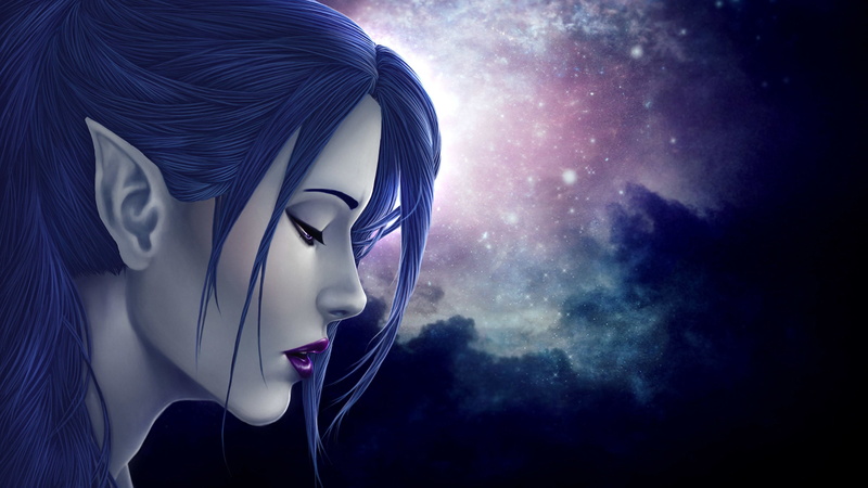 Sad, sorrow, mood, love, 4K, artwork, People, girl, elves, elf, Dark, Gothic