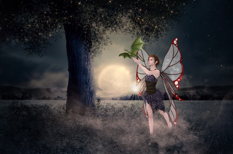 nature, motion, females, full length, human arm, child, baby, emotion, plant, happiness, women, young adult, tree, dragon, adult, fairytale, 4K, fantasy