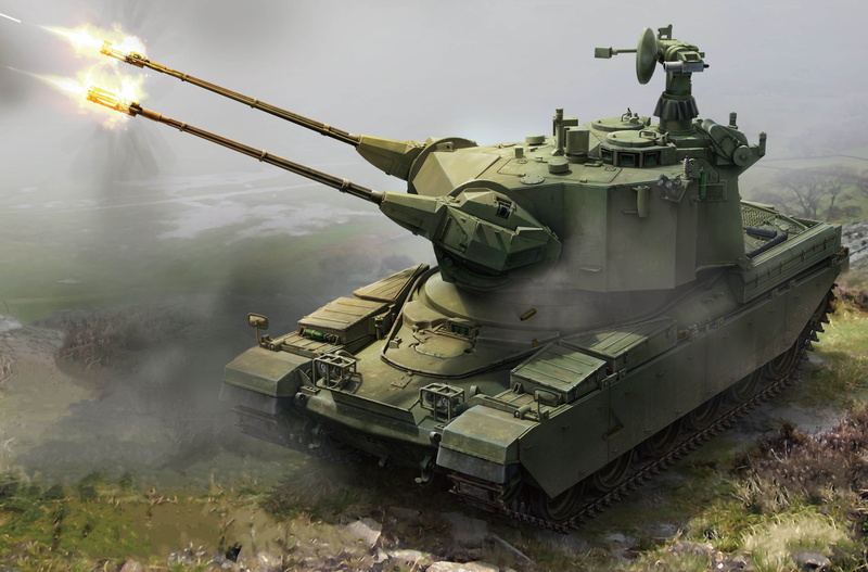 war machine, Defense, Marksman, 4K, Antiaircraft self-propelled installation, APU