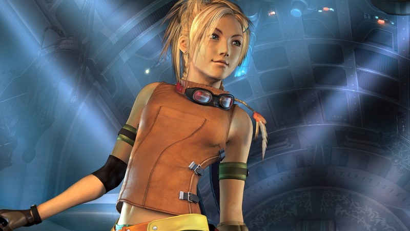 Final Fantasy, front view, women, blond hair, hairstyle, females, standing, indoors, 1080P, beautiful woman, Final Fantasy X, young women, adult, hair
