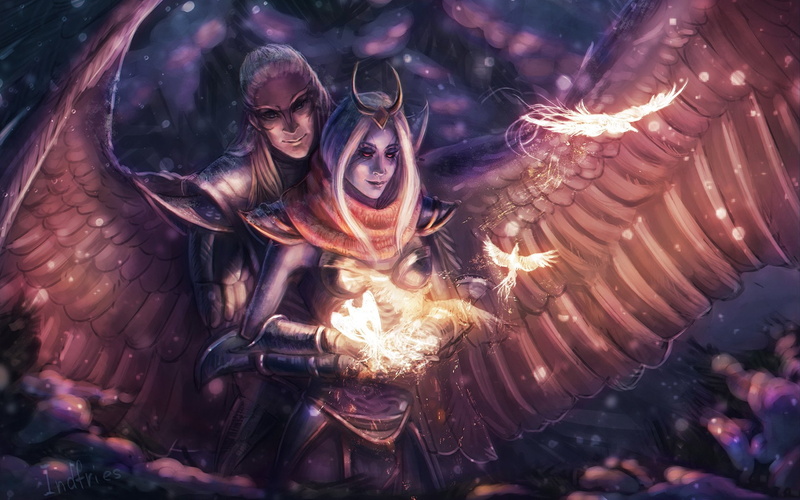 females, illuminated, nature, real people, outdoors, togetherness, young men, beautiful woman, people, couple - relationship, young women, 1080P, Vengeful Spirit (DotA 2)