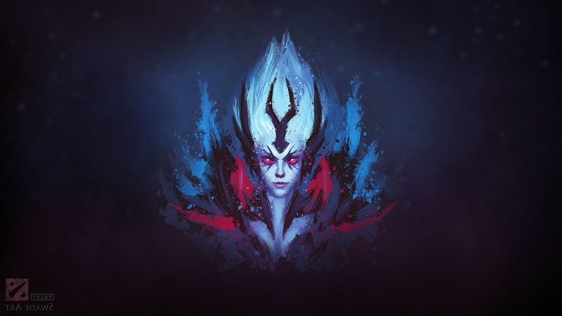 black background, night, smoke - physical structure, red, full length, digital composite, 2K, blue, close-up, front view, water, dark, Dota 2, one person