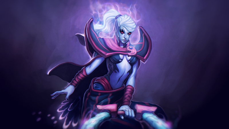 multi colored, smoke - physical structure, Wave of Terror, art and craft, futuristic, stage, drow, costume, Dota 2, Nether Swap, one person, arts culture and entertainment