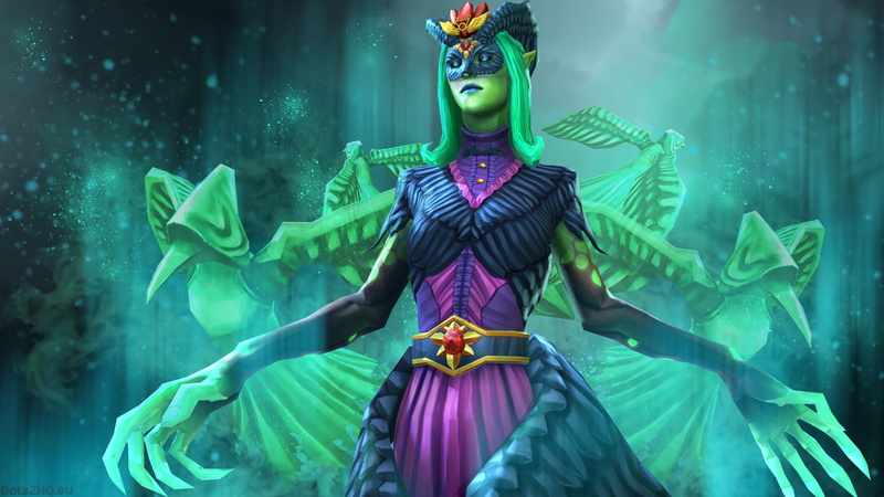 death, dota, goddess, 1080P, raven, prophet, set