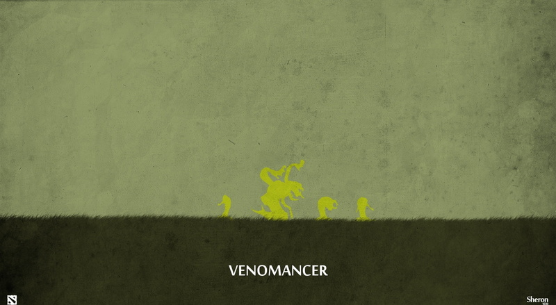 built structure, venomancer, DotA, sign, 1080P, logo, green color, western script, high angle view, copy space, concrete, dota 2, no people, video game