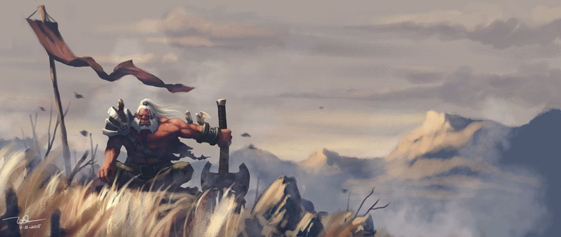Dota, fantasy art, Valve, 1080P, Valve Corporation, Dota 2, Defense of the Ancients, Axe