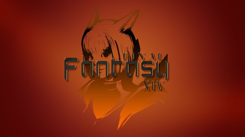 number, single word, orange color, music, art and craft, orange background, copy space, 1080P, close-up, no people, western script, Final Fantasy XIV: A Realm Reborn