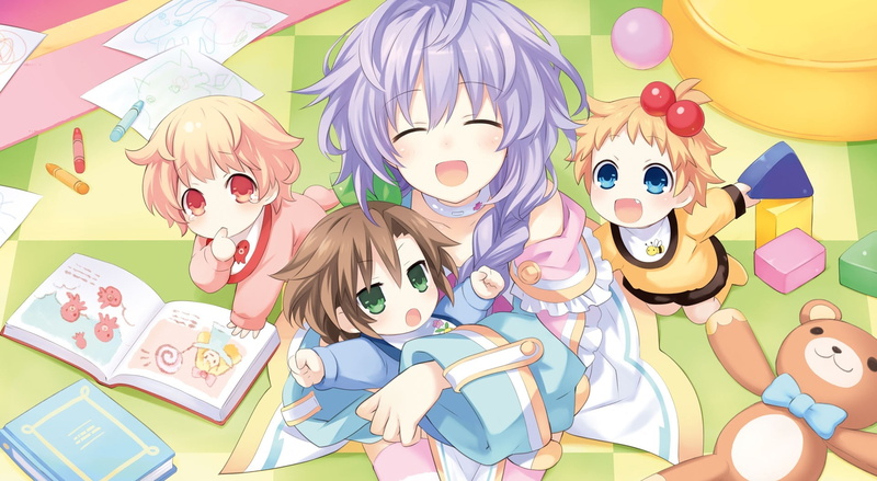 neptunia, peashy, Artistic, plutia, four, toy, hyperdimension, multi colored, large group of objects, high angle view, celebration, art and craft, costume