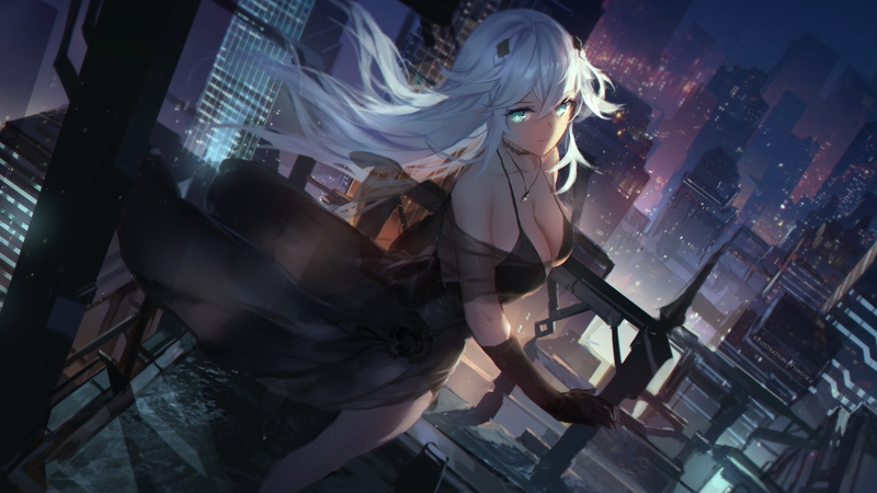 Video Game, Anime, 4K, Noire (Hyperdimension Neptunia), Hyperdimension Neptunia