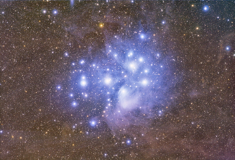 M-45, Star cluster, The Pleiades, 1080P