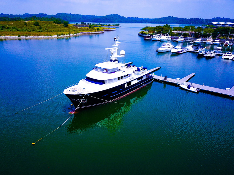 sinbad, sky, tranquility, anchored, luxury, nusajaya, sailboat, reflection, trees, phantom3, phantom, moored, 4K, puteri harbour, phantom4, nature, day