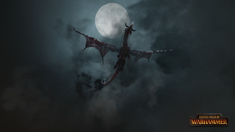 sky, dark, outdoors, architecture, nature, Total War: Warhammer, moonlight, low angle view, planetary moon, illuminated, no people, night, built structure