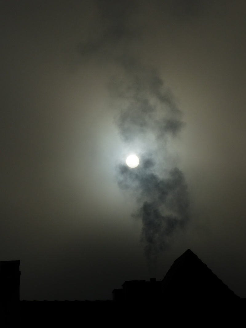 full moon, planetary moon, smoke, no people, creepy, moonlight, fireplace, built structure, tranquil scene, slurry, architecture, building exterior, sun